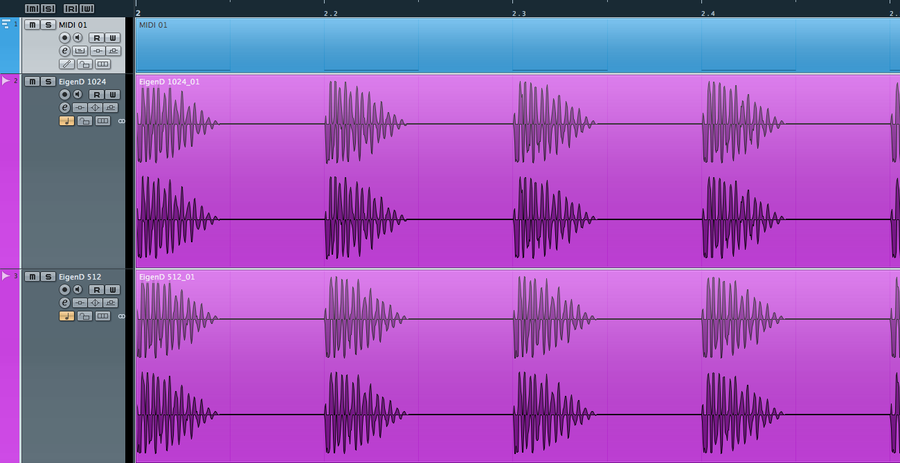 EigenD - correct timing